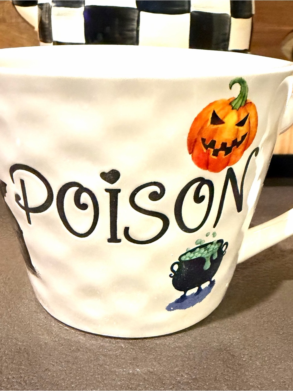 POISON Halloween Ceramic Mug - Harvest Green Studio